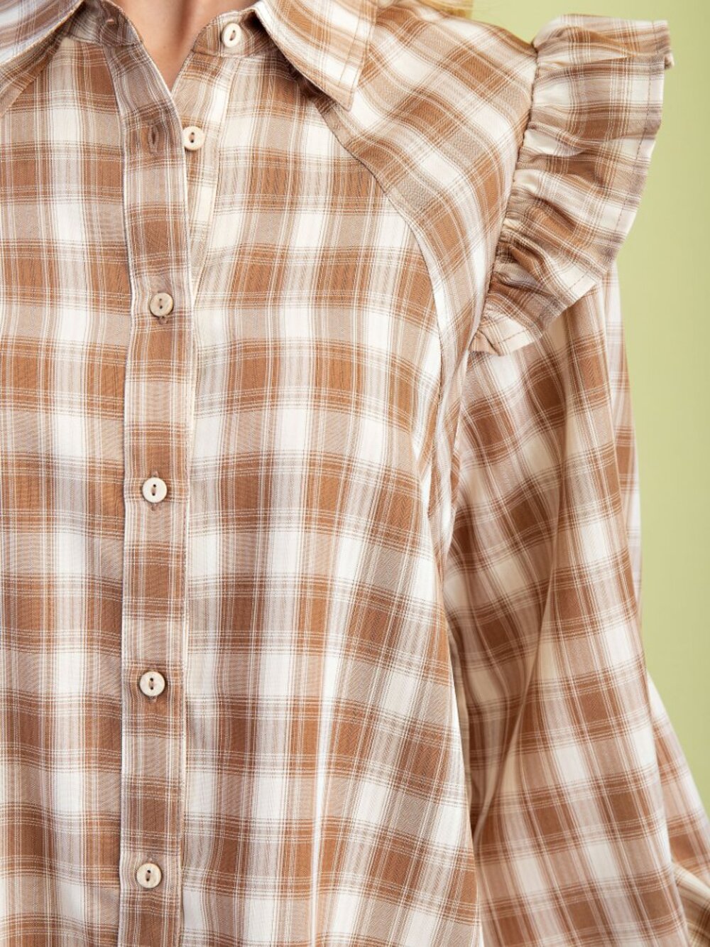GiGiO's Plaid Mini Hi-Low Shirt Dress - Picture 3 of 6